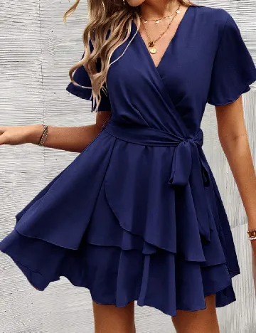 Rochie scurta SHEIN, bleumarin Albastru