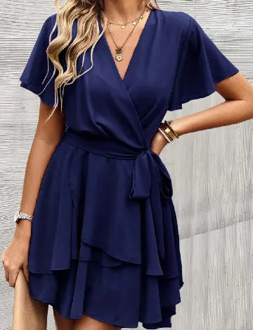 Rochie scurta SHEIN, bleumarin Albastru