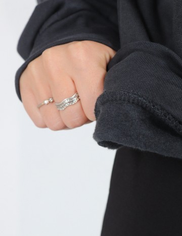 Bluza Oversize SHEIN, gri inchis