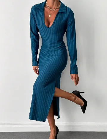 Rochie medie SHEIN, albastru Albastru