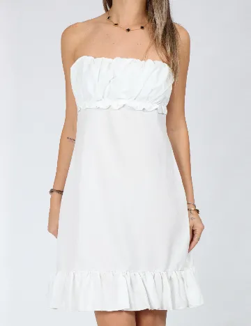 Rochie scurta SHEIN, alb Alb