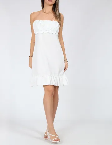 Rochie scurta SHEIN, alb Alb