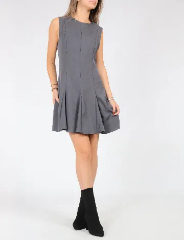 Rochie scurta SHEIN, gri deschis Gri