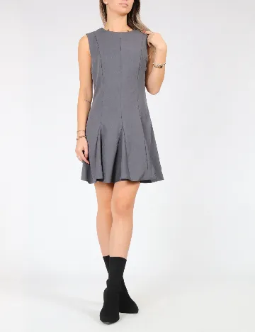 Rochie scurta SHEIN, gri deschis Gri