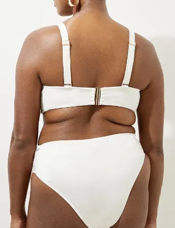 Sutien de baie Karen Millen Plus Size, alb Alb