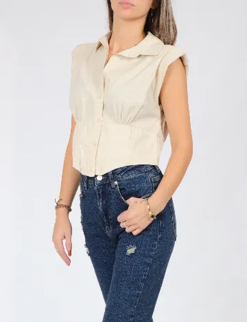 Bluza SHEIN, bej Crem