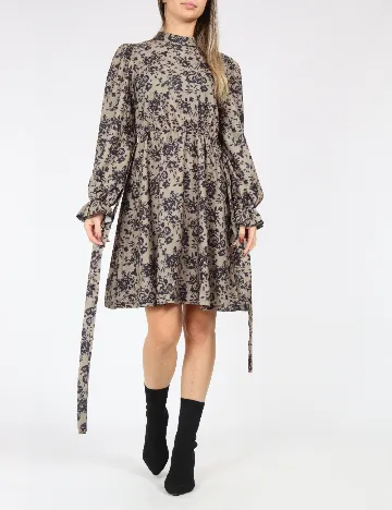 Rochie medie SHEIN, negru/verde Verde