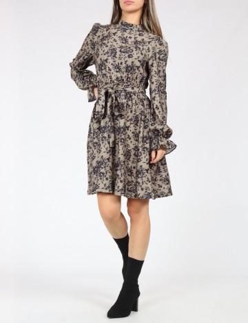 Rochie medie SHEIN, negru/verde