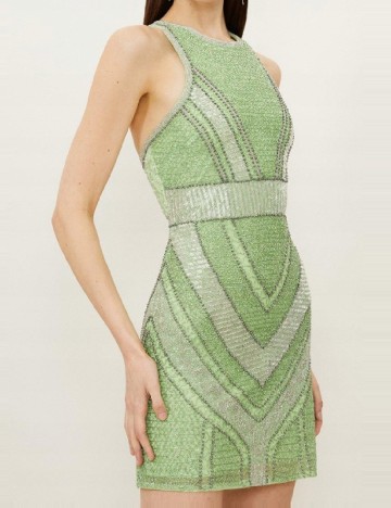 Rochie scurta Karen Millen, verde
