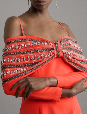 Rochie medie Karen Millen, portocaliu