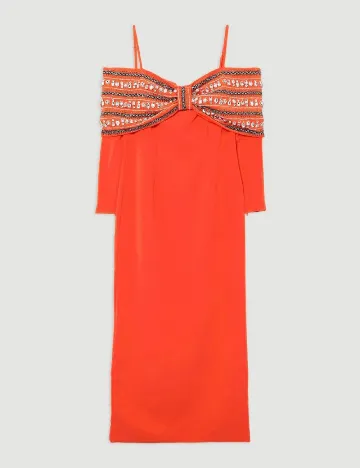 Rochie medie Karen Millen, portocaliu Portocaliu