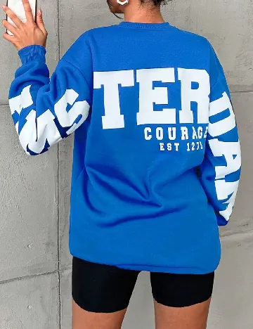 Bluza Oversize SHEIN, albastru