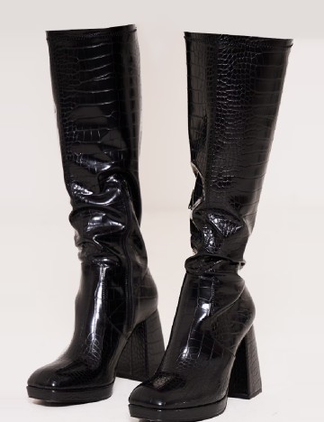 Cizme PrettyLittleThing, negru