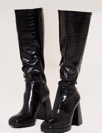 Cizme PrettyLittleThing, negru Negru