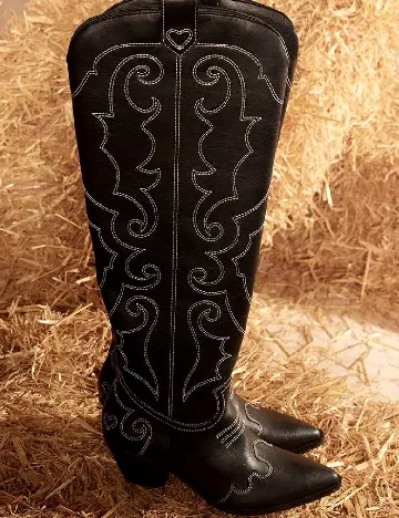 Cizme PrettyLittleThing, negru Negru