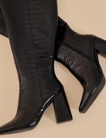 Cizme PrettyLittleThing, negru Negru