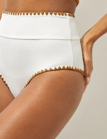 Chilot de  baie Karen Millen, alb Alb