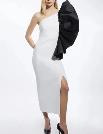 Rochie medie Karen Millen, alb Alb