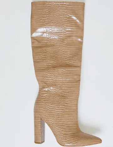 Cizme PrettyLittleThing, crem Crem