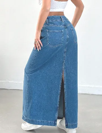 Fusta SHEIN, albastru deschis