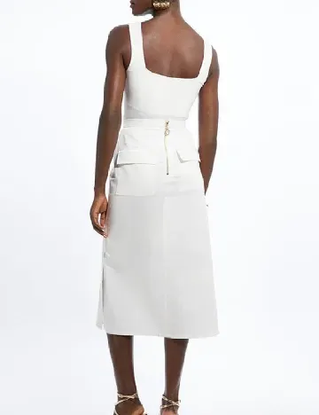 Fusta Karen Millen, alb Alb