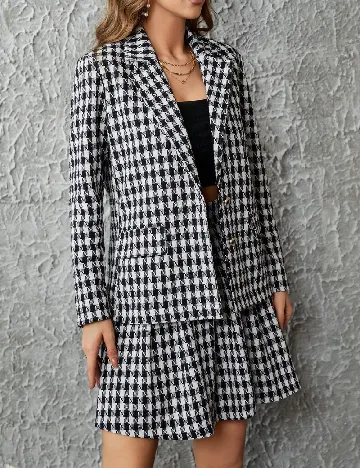 Compleu SHEIN, negru/alb