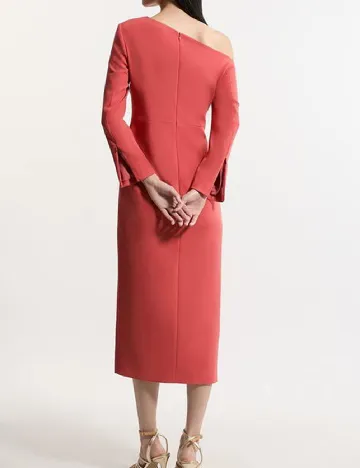 Rochie medie Karen Millen, corai Portocaliu