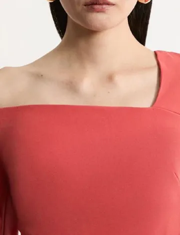 Rochie medie Karen Millen, corai Portocaliu