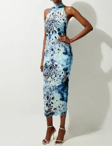 Rochie medie Karen Millen, albastru Albastru