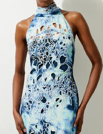 Rochie medie Karen Millen, albastru Albastru