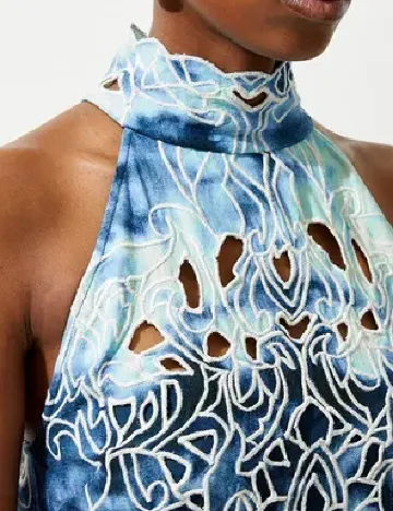 Rochie medie Karen Millen, albastru Albastru