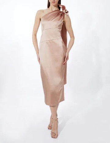 Rochie medie Karen Millen, roz pudra