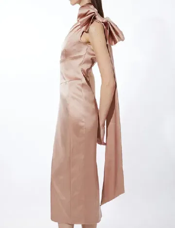 Rochie medie Karen Millen, roz pudra Roz