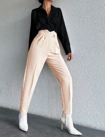 Pantaloni SHEIN, crem