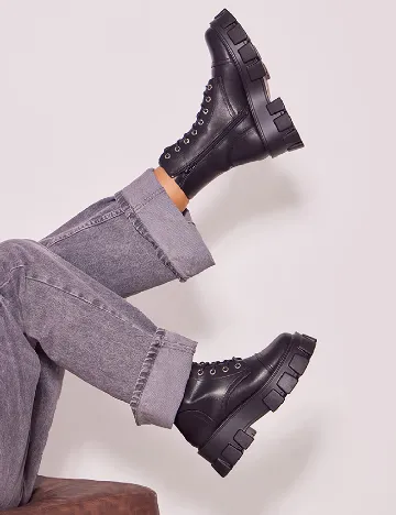 Ghete PrettyLittleThing, negru Negru