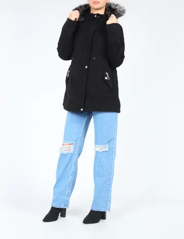 Palton SHEIN, negru Negru