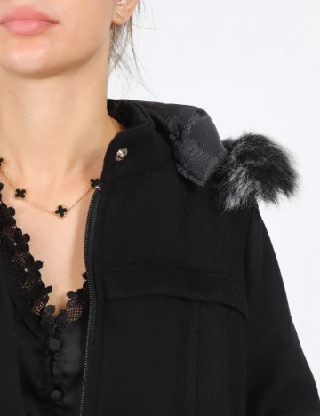 Palton SHEIN, negru Negru