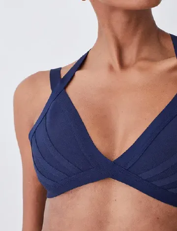 Sutien de baie Karen Millen, albastru Albastru