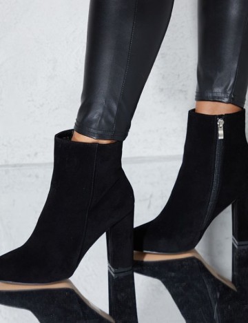 Botine PrettyLittleThing, negru