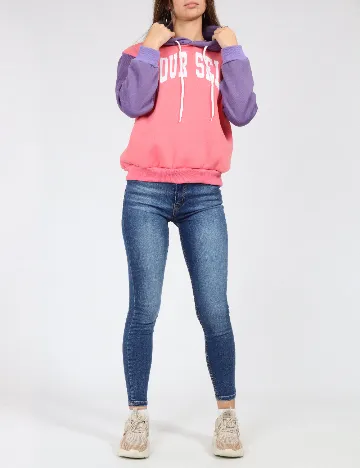 Hanorac SHEIN, roz/mov