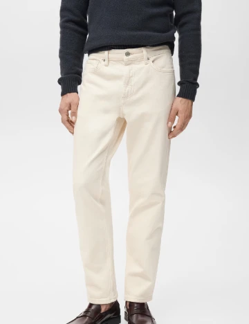 Blugi Mango, crem Crem