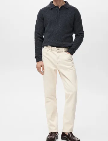 Blugi Mango, crem Crem