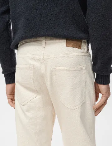 Blugi Mango, crem Crem