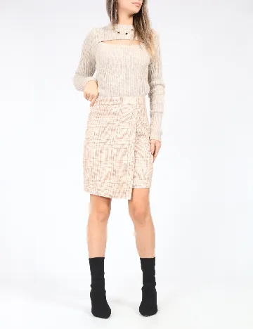 Fusta SHEIN, maro deschis