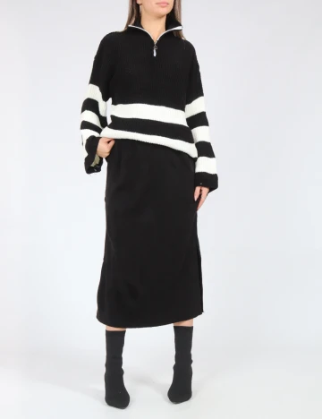 Compleu SHEIN, alb/negru