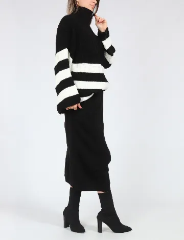 Compleu SHEIN, alb/negru