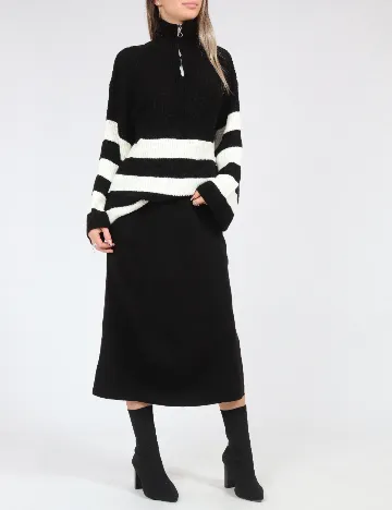 Compleu SHEIN, alb/negru