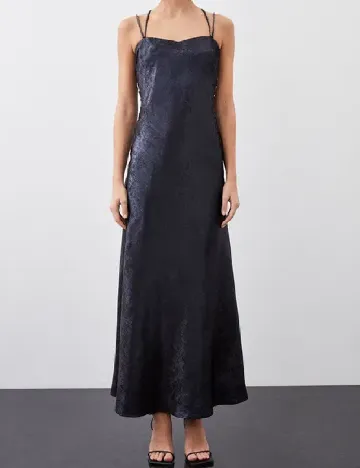 Rochie lunga Karen Millen, bleumarin Albastru