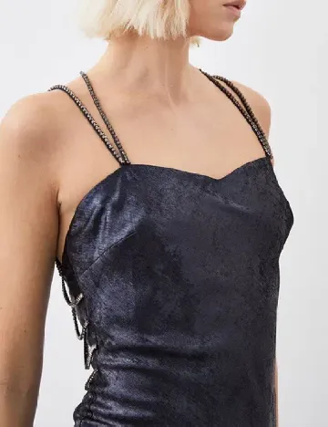 Rochie lunga Karen Millen, bleumarin Albastru