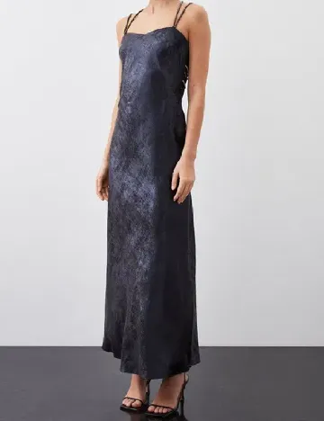 Rochie lunga Karen Millen, bleumarin Albastru